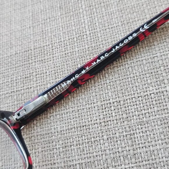 Marc by Marc Jacobs Eyeglasses Frame Black/Red Tone 52[]16 135 Glasses - Picture 9 of 10